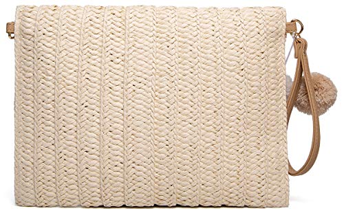 Hand-Woven Straw Designer Crossbody Bag