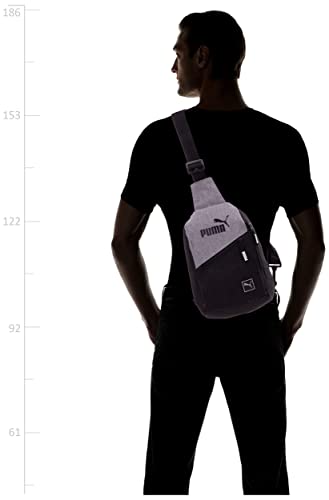 PUMA Unisex Evercat Heather Grey Sling Backpack