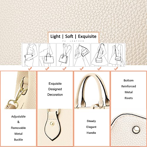 CHICAROUSAL Leather Crossbody Bags Women's Tote Handbags