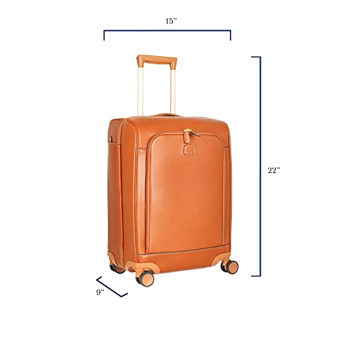 Luxury Bric's Life Leather Cabin Trolley 55cm