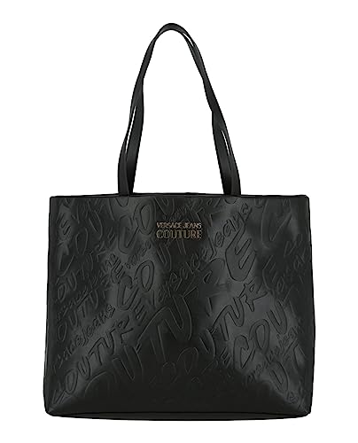 Versace Tonal Logo Embossed Designer Tote Bag