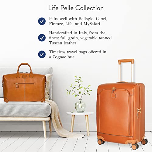 Luxury Bric's Life Leather Cabin Trolley 55cm