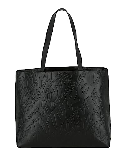 Versace Tonal Logo Embossed Designer Tote Bag