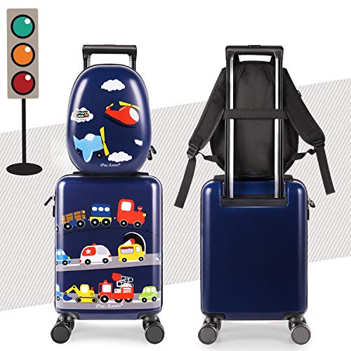 Designer Handbags Set with Rolling Luggage & Backpack