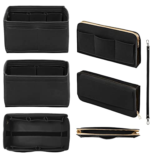 Black Felt Handbag Organizer - Small