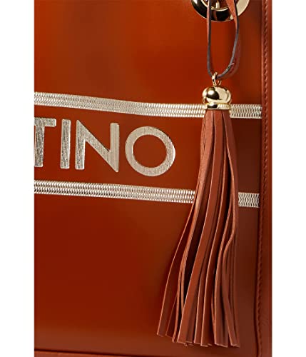 Valentino Luisa Lavoro Gold & Brick Designer Handbag