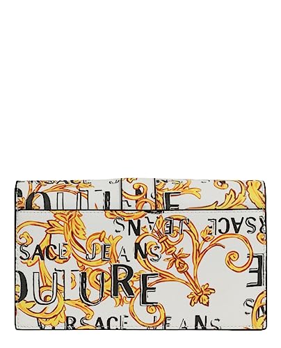 White Versace Jeans Couture Mini Bag with Baroque Logo Print