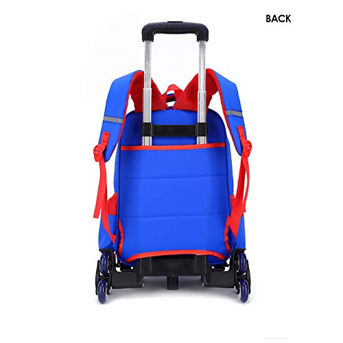 GLOOMALL Cartoon School Backpack with Six Wheels