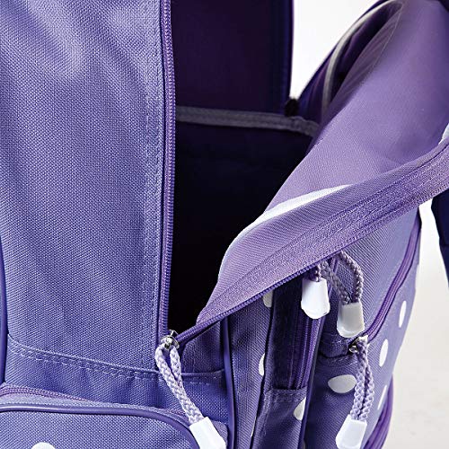 Lillian Vernon Kids Personalized Purple Polka Dot Luggage