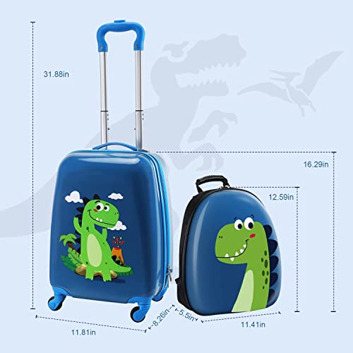 Dinosaur Kids Luggage Set for Boys - Designer Quality