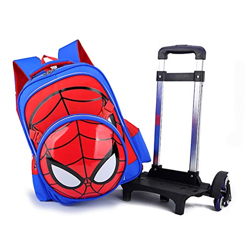 GLOOMALL Cartoon School Backpack with Six Wheels