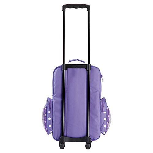 Lillian Vernon Kids Personalized Purple Polka Dot Luggage