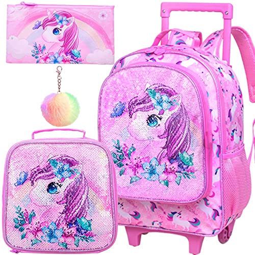 Modern Butterfly Unicorn Designer Handbag - Kids Roller Wheels