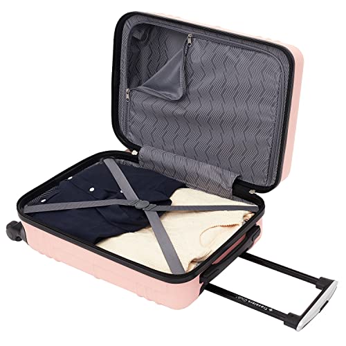 Rose Gold Designer Carry-On Handbag, 20-Inch Spinner