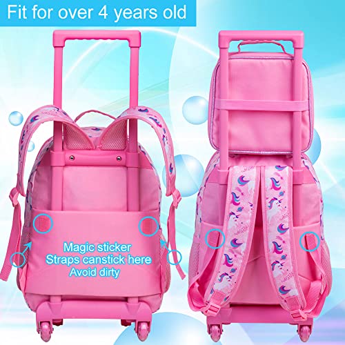 Modern Butterfly Unicorn Designer Handbag - Kids Roller Wheels
