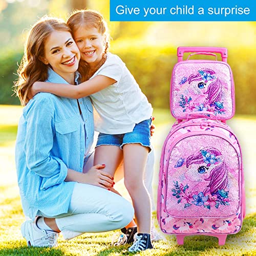 Modern Butterfly Unicorn Designer Handbag - Kids Roller Wheels