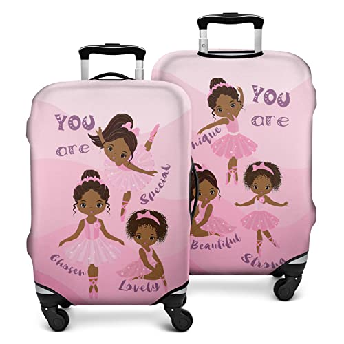 Stylish African American Ballerina Suitcase Cover