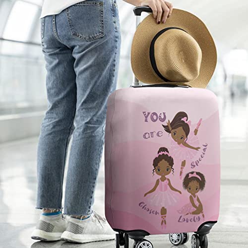 Stylish African American Ballerina Suitcase Cover