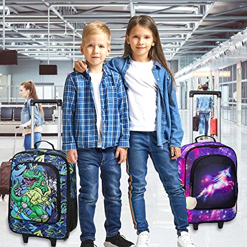 Girls' Unicorn Rolling Suitcase - Travel Carry On