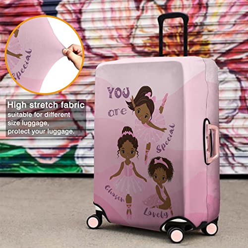 Stylish African American Ballerina Suitcase Cover