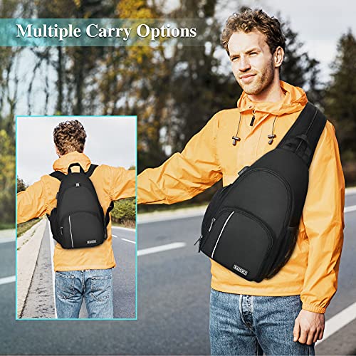 BAIGIO Camera Sling Backpack - Canon/Nikon/Sony/Fuji Compatible