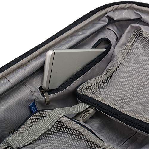 Black Pagosa Indestructible Spinner Luggage Set, 2-Piece