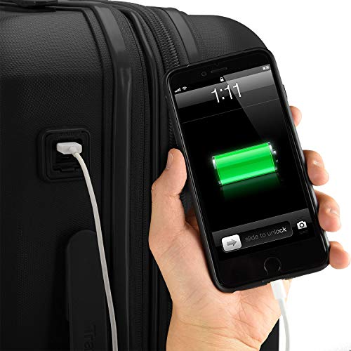 Black Pagosa Indestructible Spinner Luggage Set, 2-Piece