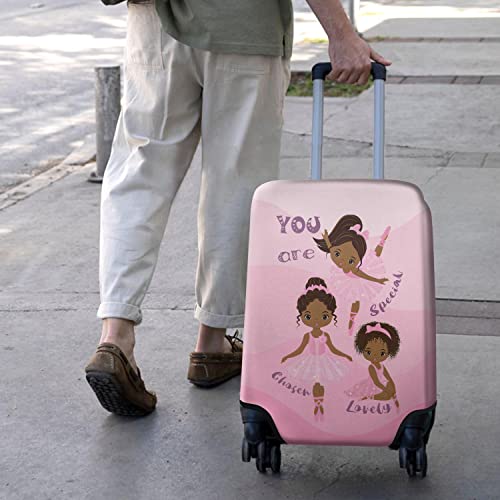 Stylish African American Ballerina Suitcase Cover
