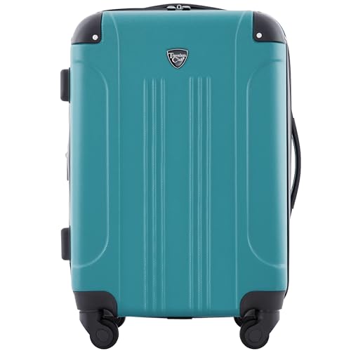 Teal Chicago Hardside Expandable Spinner Luggage, 20" Carry-On