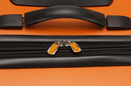 Rockland Melbourne Designer Hardside Spinner Wheel Luggage, Orange