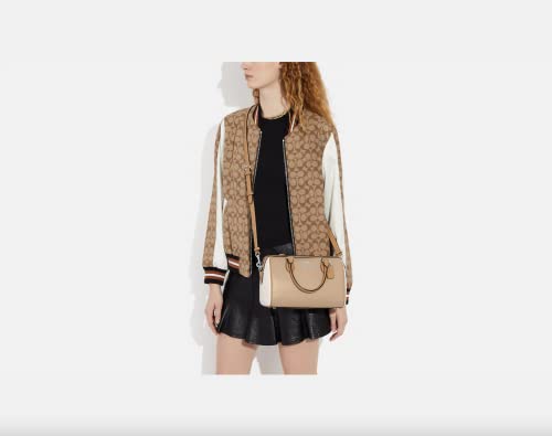 COACH Rowan Satchel in Sandy Beige Multi Color