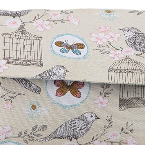 Lilley Designer Beige Handbag with Bird Motif