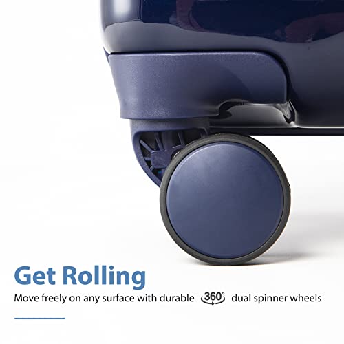 Coolife Sakura Pink Designer Suitcase Set with TSA Lock