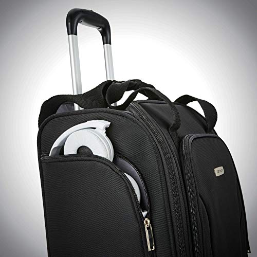 Jet Black Samsonite Spinner with USB Connection