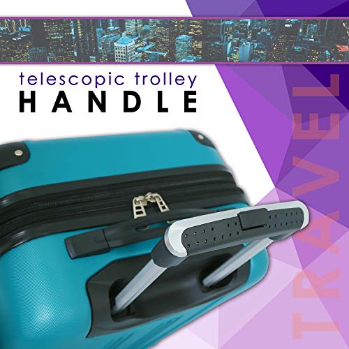 Teal Chicago Hardside Expandable Spinner Luggage, 20" Carry-On