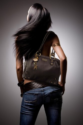 Luxury Black Leather Catwalk Collection Tote/Shoulder Bag - DOCTOR