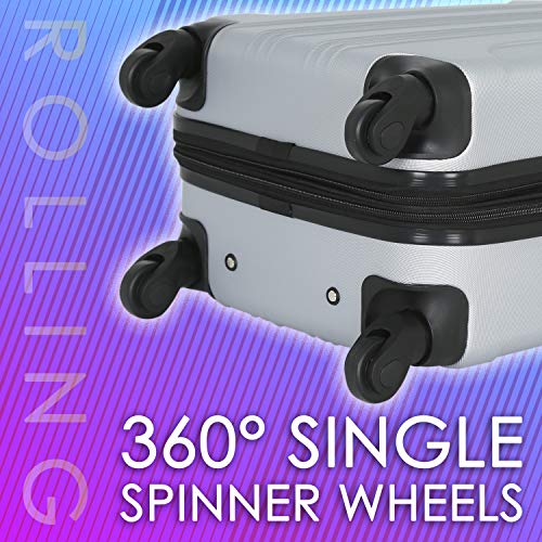 Teal Chicago Hardside Expandable Spinner Luggage, 20" Carry-On