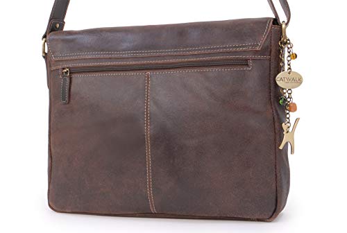 Catwalk Collection Sabine Women's Distressed Leather Bag