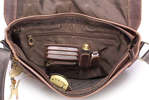 Catwalk Collection Sabine Women's Distressed Leather Bag