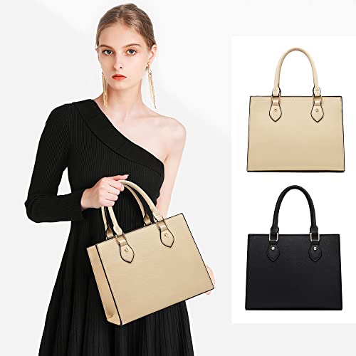 Chic Designer PU Leather Crossbody Handbags (White Apricot)