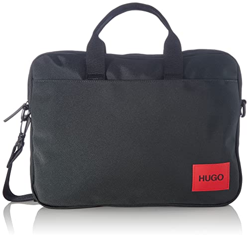 HUGO Men's Ethon_s Black Briefcase - 37x4.5x28 cm