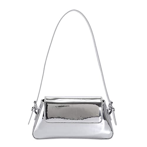 Silver Sparkly Designer Handbag for Evening Events