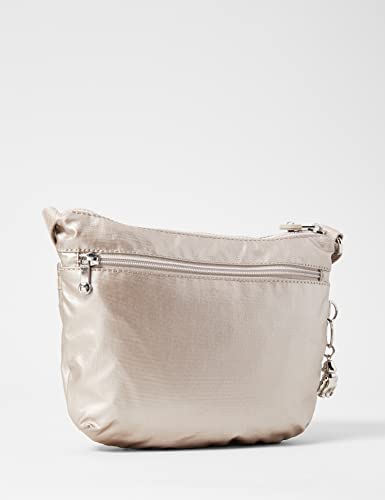 Silver Metallic Glow Kipling ARTO Women's Handbags - One Size