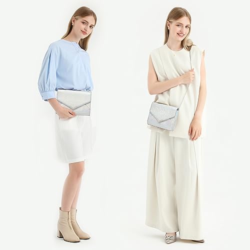 Miss Lulu Glitter Evening Bag: Elegant Designer Clutch