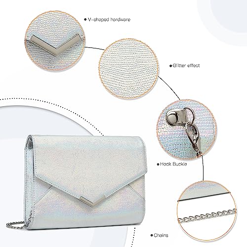 Miss Lulu Glitter Evening Bag: Elegant Designer Clutch