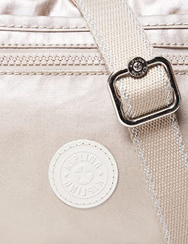 Silver Metallic Glow Kipling ARTO Women's Handbags - One Size