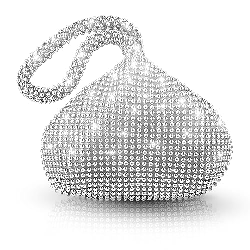 Sparkly Rhinestone Evening Bag for Prom and Banquet