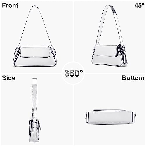 Silver Designer Evening Bag for Women - DKIIL NOIYB