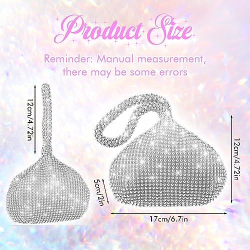 Simarro Sparkly Rhinestone Evening Bag Clutch for Women
