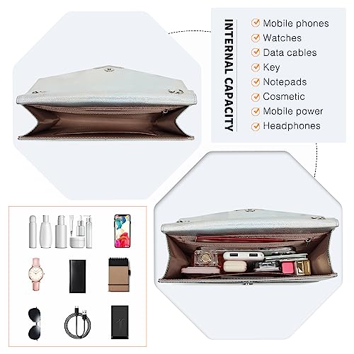 Miss Lulu Glitter Evening Bag: Elegant Designer Clutch